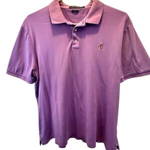 Ralph Lauren Purple Polo Shirt Classic Design